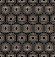 fundo bege com hexágonos vetoriais pretos vetor