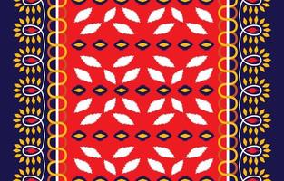 bela arte ikat abstrata étnica. sem costura padrão em bordados tribais, folclóricos e estilo mexicano. print.design de ornamento de arte geométrica asteca para tapete, papel de parede, roupas, tecido, capa, têxtil vetor