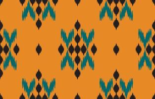 arte ikat abstrata étnica. sem costura padrão chevron em tribal, bordado folclórico e estilo mexicano. impressão de ornamento de arte geométrica asteca. design para tapete, papel de parede, roupas, embrulho, tecido, capa. vetor