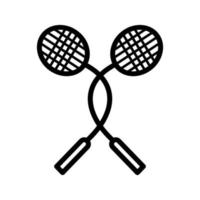 variações do ícone do badminton vetor