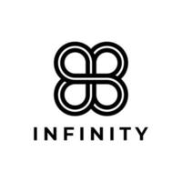 design de logotipo infinito letra b vetor