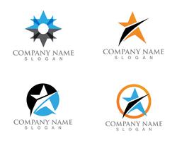 Star logo and symbols template vector design de ilustração de ícone