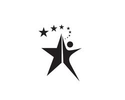 Star logo template vector icon ilustração