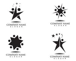 Star logo template vector icon ilustração