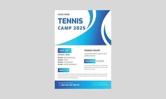 cartaz de tênis definir vetor. design para folheto de promoção de barra de esporte, modelo de design de folheto de torneio de tênis, vetor de conjunto de pôsteres de tênis.