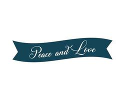fita paz e amor vetor