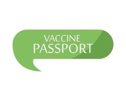 aplicativo de passaporte de vacina vetor