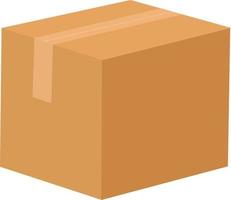 vetor fechado de maquete de pacote de caixa