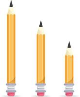 lápis amarelo dois vetor