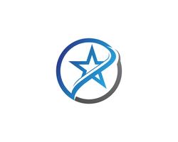 Projeto de ilustração de ícone de vetor de logotipo estrela