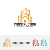 design de logotipo de vetor de construção