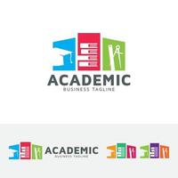 design de logotipo de conceito de educação vetor