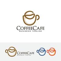 modelo de logotipo de vetor de café