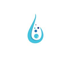 Gota de água logotipo modelo vector design de ilustração - vetor
