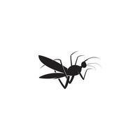 ilustração vetorial de design de logotipo de mosquito. modelo de design de mosquito vetor