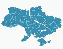 doodle desenho à mão livre do mapa da ucrânia. vetor