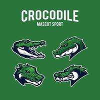 logotipo do esporte de crocodilo