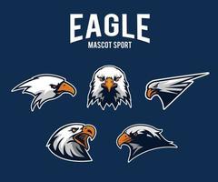 logotipo do esporte de águia vetor