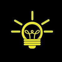 lâmpada, conceito de ideia para criatividade e negócios vetor