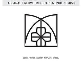 formas poligonais abstratas geométricas bordas elegantes elementos de quadro símbolos vetor livre