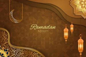 fundo ramadan kareem islâmico com elemento vetor