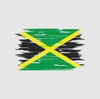 escova da bandeira da jamaica vetor