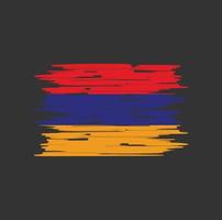 escova de bandeira da armênia vetor