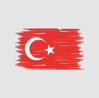 escova de bandeira turquia vetor