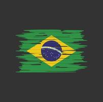 escova da bandeira do brasil vetor