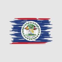 escova de bandeira belize vetor