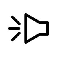 ícone de vetor plana de volume de alto-falante. para design gráfico, logotipo, site, mídia social, aplicativo móvel, eps 10