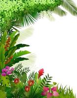planta tropical em background.vector isolado vetor