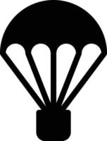 ilustração vetorial de pára-quedas em um fundo. símbolos de qualidade premium. ícones vetoriais para conceito ou design gráfico vetor