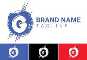 g letter novo design de logotipo e ícone vetor