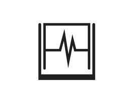 Logotipo do hospital e aplicativo de ícones de modelo de símbolos vetor