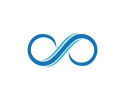 logotipo de infinito e app de ícones de modelo de símbolo vetor