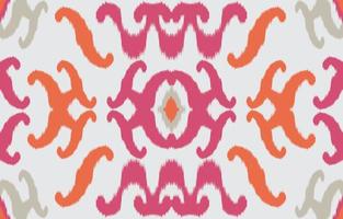 bela arte étnica ikat. rosa sem costura padrão em bordados tribais, folclóricos e estilo mexicano. print.design de ornamento de arte geométrica asteca para tapete, papel de parede, roupas, embrulho, tecido. vetor