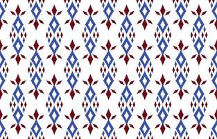 bela arte ikat abstrata étnica. padrão kasuri sem costura em tribal, bordado popular e estilo mexicano. impressão de ornamento de arte geométrica asteca. design para tapete, papel de parede, roupas, envolvimento, tecido, capa vetor