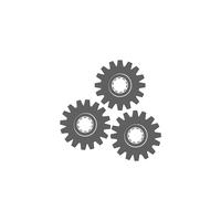 gear logo design industrial icon elemento ilustração vetor