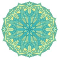 Mandala Elemento decorativo Oriental. Islã, árabe, indiano, motivos otomano. vetor