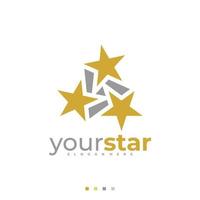 modelo de vetor de logotipo estrela, conceitos criativos de design de logotipo estrela
