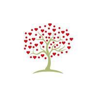 ícone de árvore de coração de vetor
