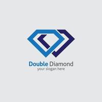 ilustração de design de logotipo de diamante vetor