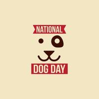 design vetorial do dia nacional do cão vetor