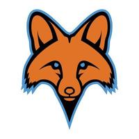 logotipo esport de mascote de cabeça de raposa vetor