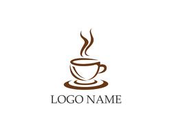 Copo de café Logo Template vector ícone do design