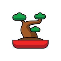 este é um ícone de bonsai vetor