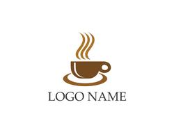 Copo de café Logo Template vector ícone do design