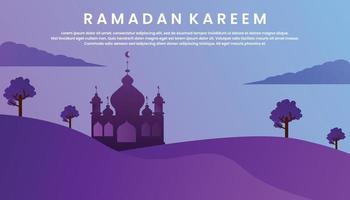 design de fundo gradiente verde vetor premium dá as boas-vindas ao mês do ramadã