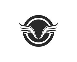 Falcon Wing Logo Template projeto do ícone do vetor